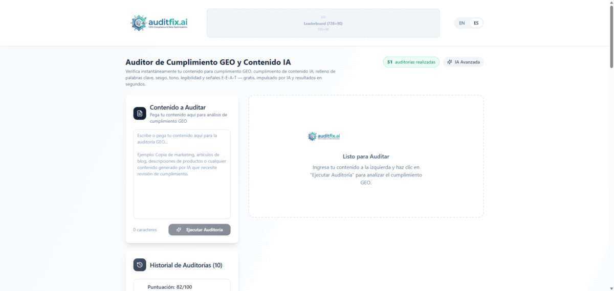 AuditFix-ai--Free-GEO-Compliance-Checker-AI-Search-Visibility-Auditor